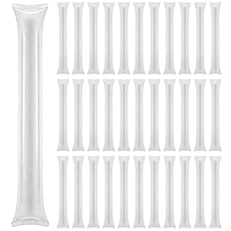 Lovecheer 50PCS White Thunder Sticks Noisemakers for Sports Events Party Team Spirit - Image 1